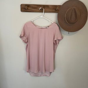 Silk Express blush top. Size L